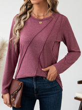 Round Neck Long Sleeve T-Shirt OutfitFlow